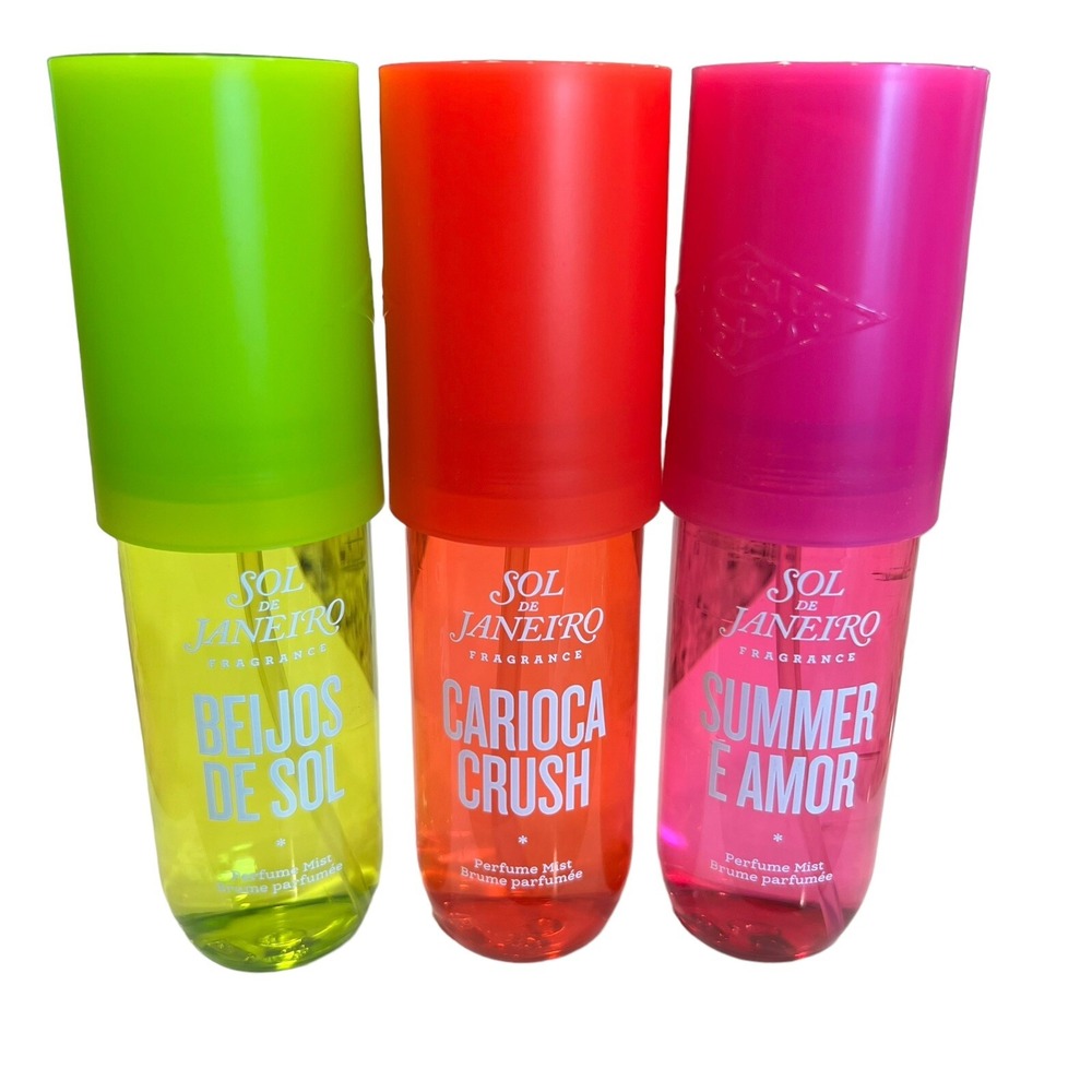 SOL DE JANEIRO Perfume Mist Summer Trio Carioca Crush Beijos‎ De Sol Summer Amor
